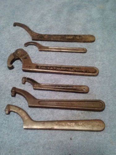 J.h. williams lot 1-1/4&#034; to 3&#034; adjustable spanner wrench +2-#457, #454, #472 for sale