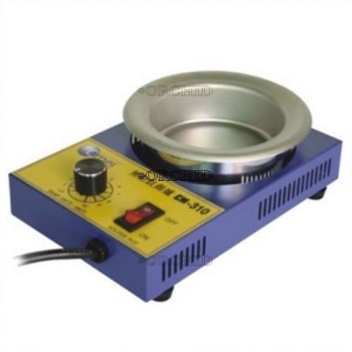 LEAD-FREE TITANIUM PLATED ROUND SOLDER POT BATH CM310 300W 110V 100MM DIAMETER