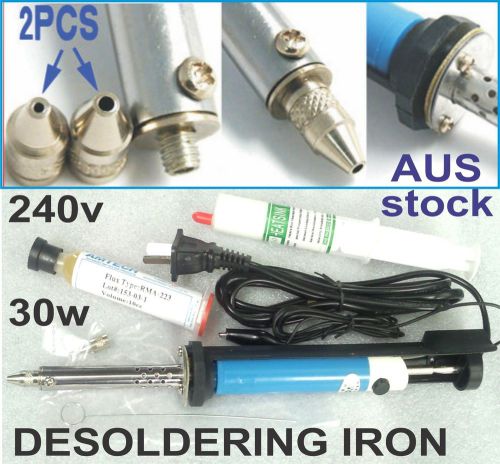 30w desoldering iron with vacuum sucker +soldering paste +heatsink paste -lot for sale