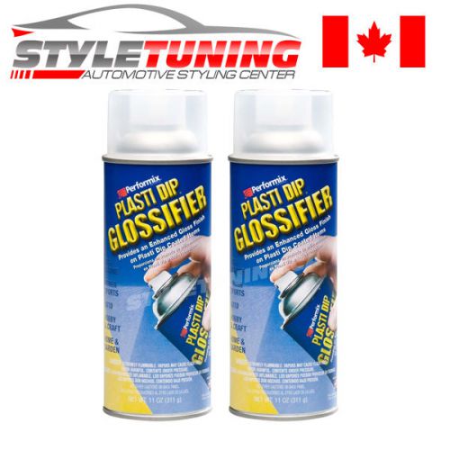 2 CANS OF PLASTI DIP GLOSSIFIER CLEAR - CANADA