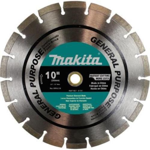 Makita T-01747 10&#034; Premium Segmented Rim General Purpose Diamond Saw Blade