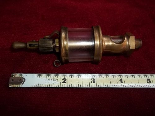 SMALL LUNKENHEIMER No 0  BRASS DRIP OILER FOR HIT &amp; MISS ENGINE