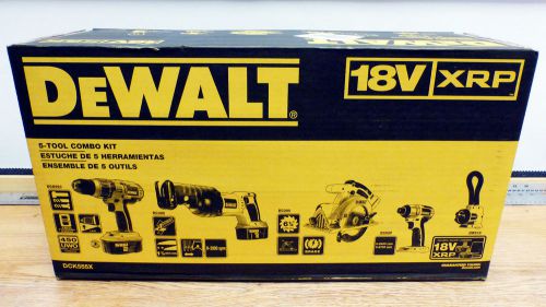 Dewalt dck555x 5-tool combo kit 18v new for sale