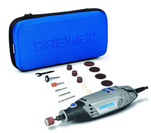 Dremel 3000 series multitool with 15 accessories - cut sand polish carve grinder for sale