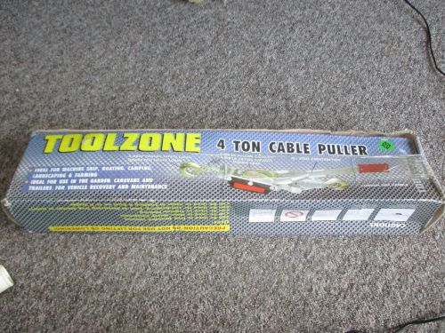 TOOLZONE 4 TON CABLE PULLER MACHINERY BOATING CAMPING NEW SEALED