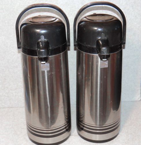 The peacock vacuum 2.5l (push) airpot set of 2 - commercial - euc for sale