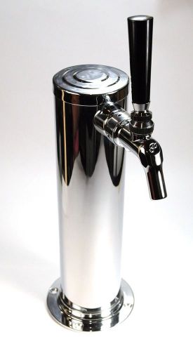 Single faucet beer tower 3 inch diameter W/Perlick 525PC faucet