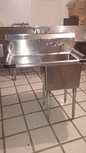 Cannonware 1 compartment sink e1cwp1818l-18 for sale