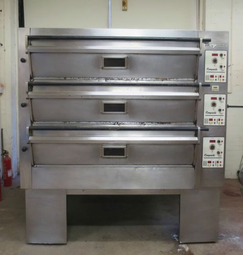 Tom chandley 3 deck 18 tray compacta electric bakery pizza electric oven 3.6.8 for sale