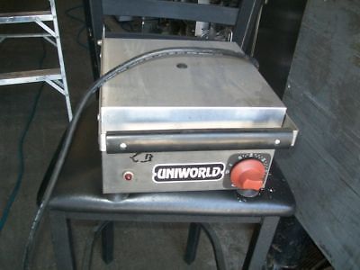 PANINI GRILL,  ELECTRIC FLAT GRILL,   115 V, UNIWORLD,  900 ITEMS ON EBAY