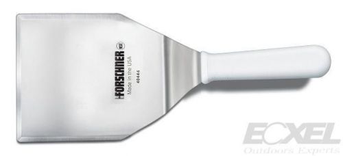 Victorinox #40446 forschner hamburger turner, 5 x 6&#034;, beveled edges_white handle for sale