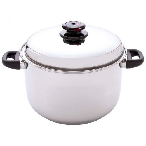Maxam steam control 12-quart 12-element t304 stainless steel stockpot for sale