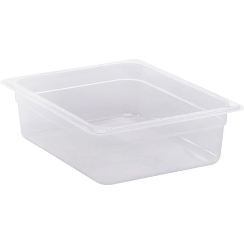 CAMBRO 1/2 GN FOOD PAN, 4&#034; DEEP, 6PK TRANSLUCENT 24PP-190