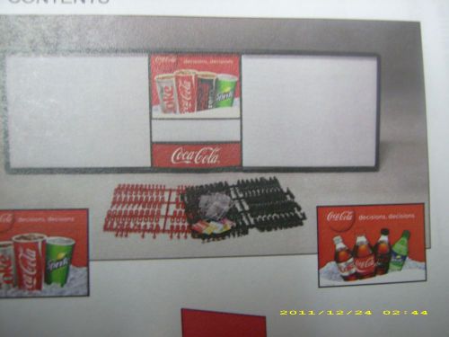 Huge 6ft New Coca-Cola Menu Board Message Sign w/6 sets of Coke letters&amp;numbers!