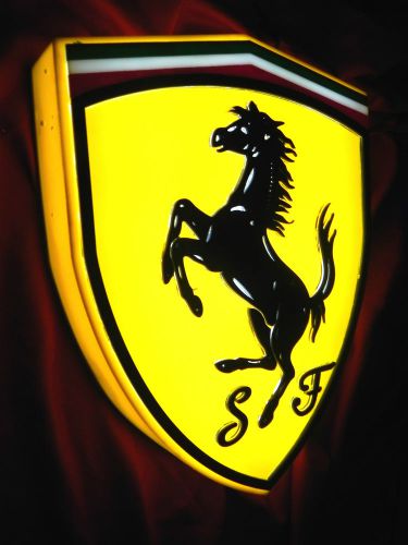 Ferrari shield italian automobili light box sign for sale
