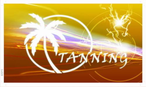 Ba029 open tanning sun care displays banner shop sign for sale