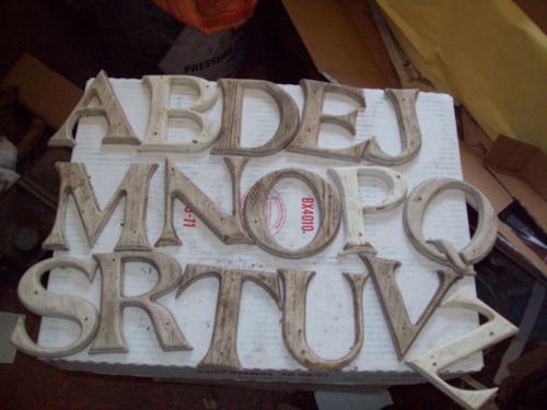 Classic Group Of 16 Gerber Heavy Plastic Decorative Letters!  4 inch