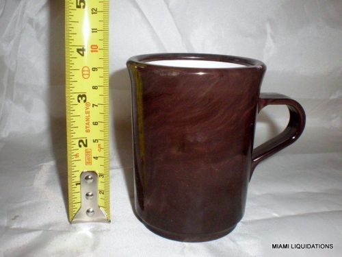 Lot of 36 valiant  mug retro vintage Walnut Continental Plastics 8006 New