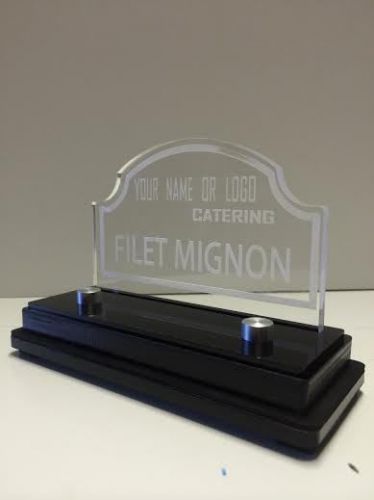 SPECTACULAR  Acrylic LIGHT-UP Name Desk Plate / Buffet Name Plate