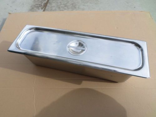 Stainless Steel Hot Cold Pan Buffet Restaurant Half-Long Size 6&#034; w/LID