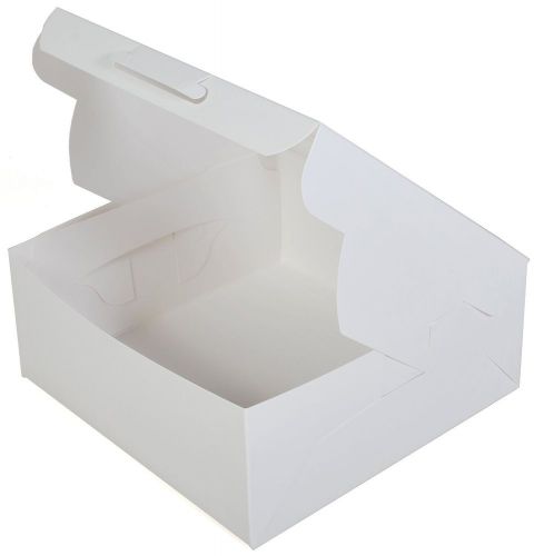 Southern champion tray 23073 white lock corner window bakery box (case of 100) for sale