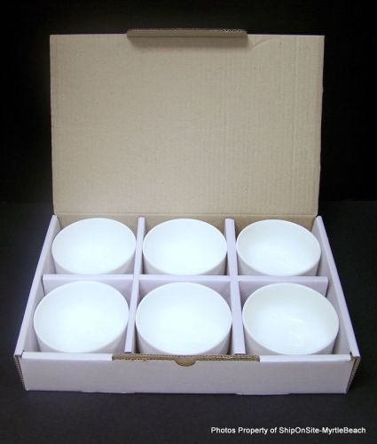 Fortessa Stackable Bouillon Cups ~ Set of 6 ~  White Bone China ~ FREE S &amp; H