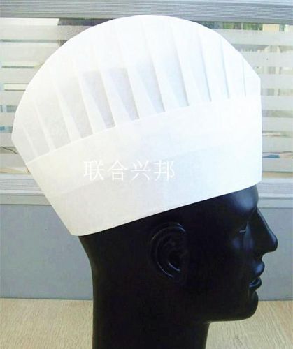 50 pcs Professional Disposable Non-woven Paper Chef Hats Wholesale Bulk Sets
