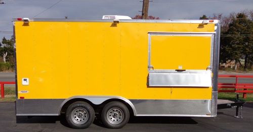 Concession Trailer 8.5&#039;x16&#039; Yellow - Catering Food Event Vending