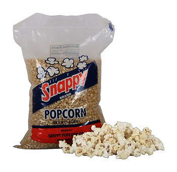 New snappy white kernel popcorn 6 - 4 lb. bags per case for sale