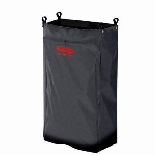 Rubbermaid Heavy-Duty Medium Fabric Bag, Black (RCP 6187 BLA)