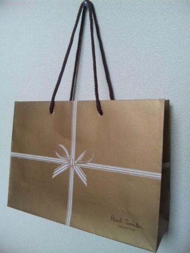 sale PAUL SMITH shop gift bag ( Gold ) used mint