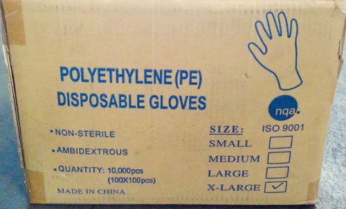 10000 Disposable Gloves Plastic Food Resturant use Small