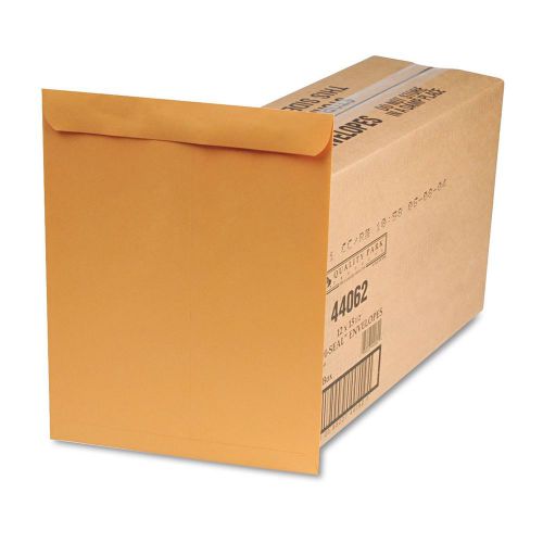 250 BUSINESS ENVELOPES 12x15.5 28lb Kraft Manila Shipping Catalog Yellow Mailing
