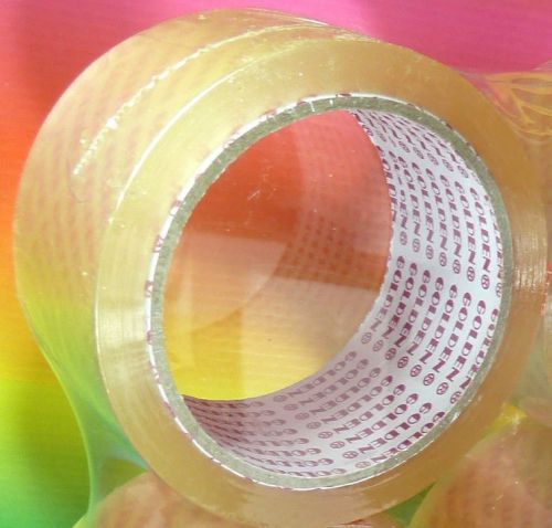 Golden packing tape1 roll clear 48mmx50m,carton packing moving shipping,new,xmas for sale