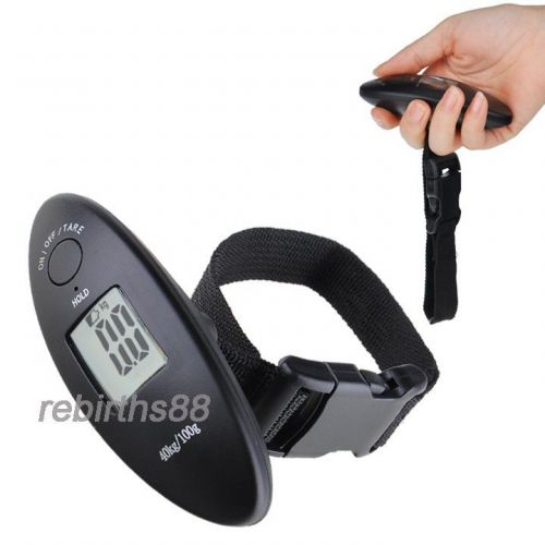 Chic Digital Electronic Scale Hanging Scale fa Travel Luggage With Strap Black K