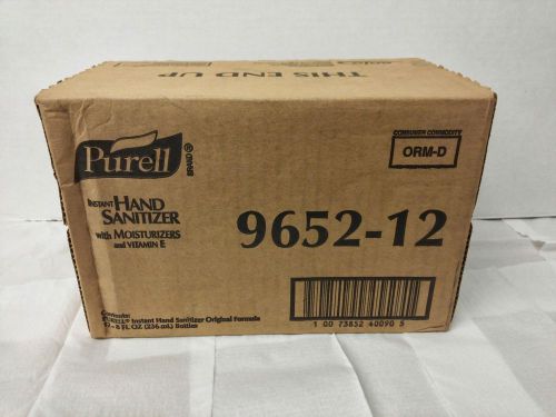Purell Instant Hand Sanitizer, 8-oz.Pump Bottle, 12/Case