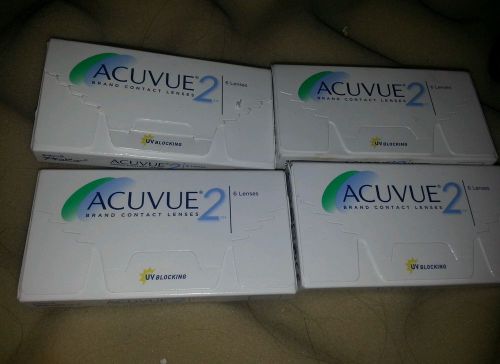 4 boxes - Acuvue 2 BC 8.3 Contact Lenses -1.50 DIa 14