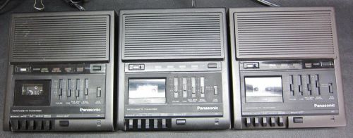 *LOT of 3* PANASONIC RR-930 Micro Cassette Transcriber Recorders