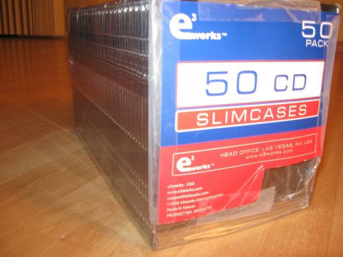 BRAND NEW 50 pack CD slimcases by eworks