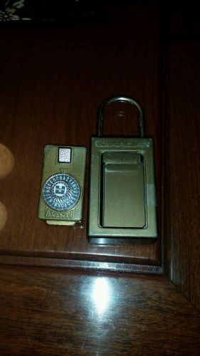 Lockbox lock box realtor real estate letter combo. guardian avanti key storage. for sale