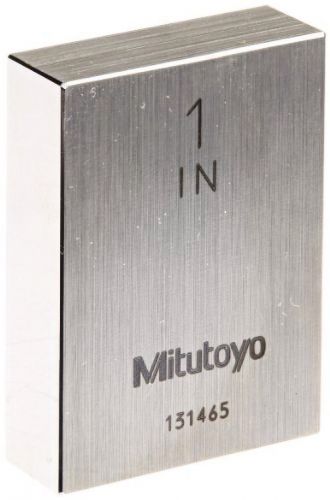 Mitutoyo 611201-541 Steel Rectangular Gage Block, ASME Grade AS-1, 1.0&#034; Length