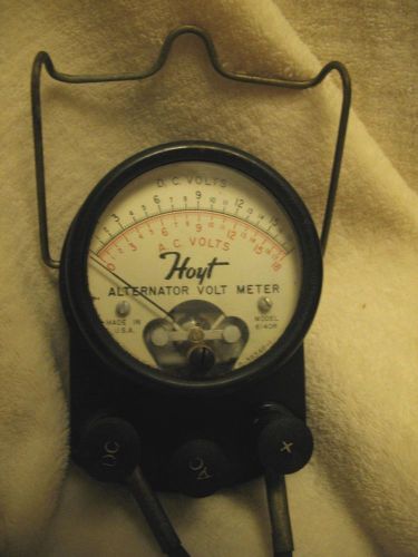 Vintage Hoyt Alternator Volt Meter USA Collector&#039;s Item
