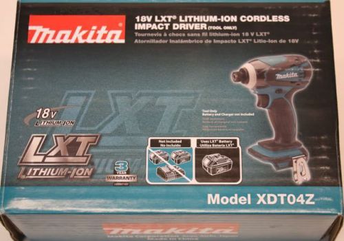 Makita XDT04Z 18V Li-Ion LXT Cordless 1/4&#034; Impact Driver (Tool Only) IN THE BOX
