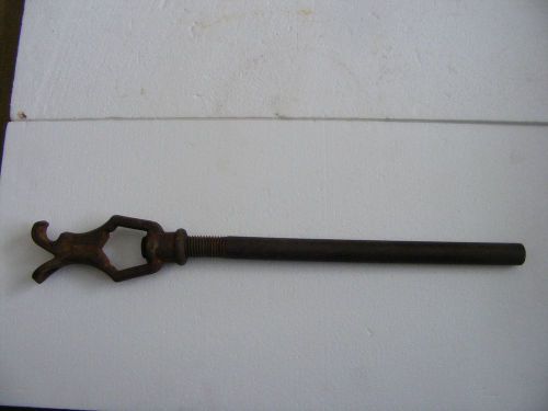 Vintage fire hydrant wrench app. 20&#034; long pollard co. hyde park new york -- fdny for sale