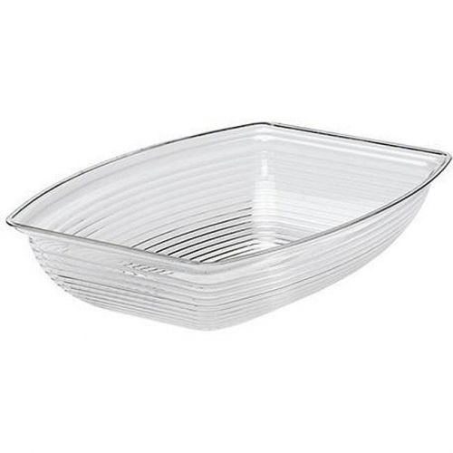 Cambro 9-in x 12-in Clear Ribbed Salad Bowl