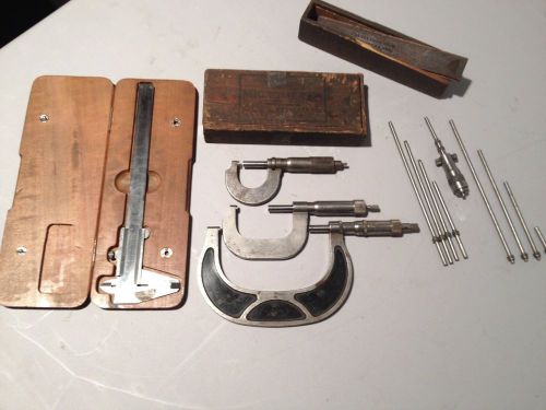 Antique machinist tool lot