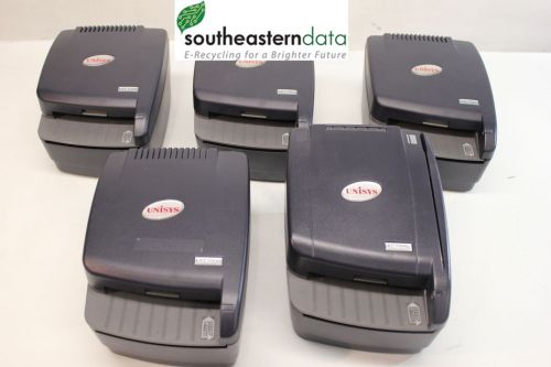 Lot of 5 UNISYS 4 UEC7000 1 UEC7000i USB Check Scanner- Without Power Supply