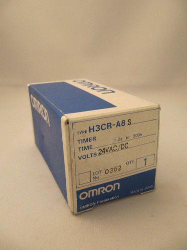 New omron timer module h3cr-a8s (24vdc or 24vac) for sale