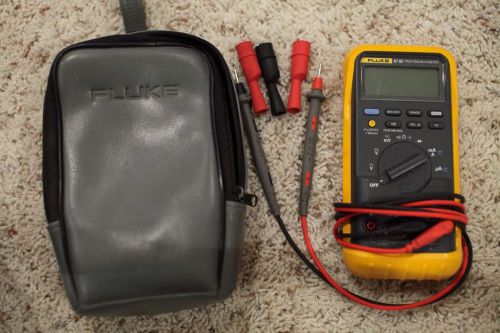 Fluke 87 iii 87-3 Multimeter With Leads Clips And Case
