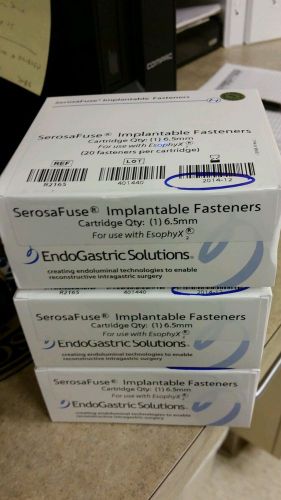 EndoGastric Solutions EsophyX 2  Serosafuse 6.5mm implantable fasteners box x 3!